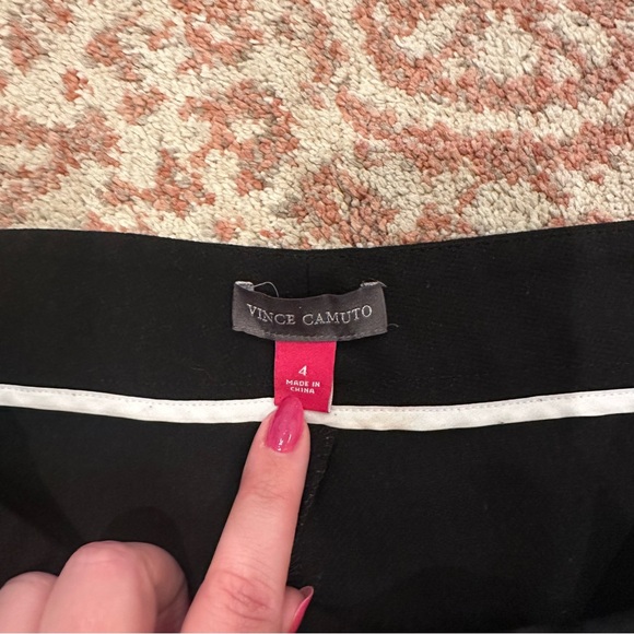 Vince Camuto Black Straight Leg Slacks size 4 - Picture 3 of 3